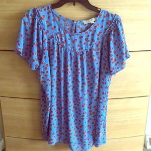 LOFT print shirt, size L